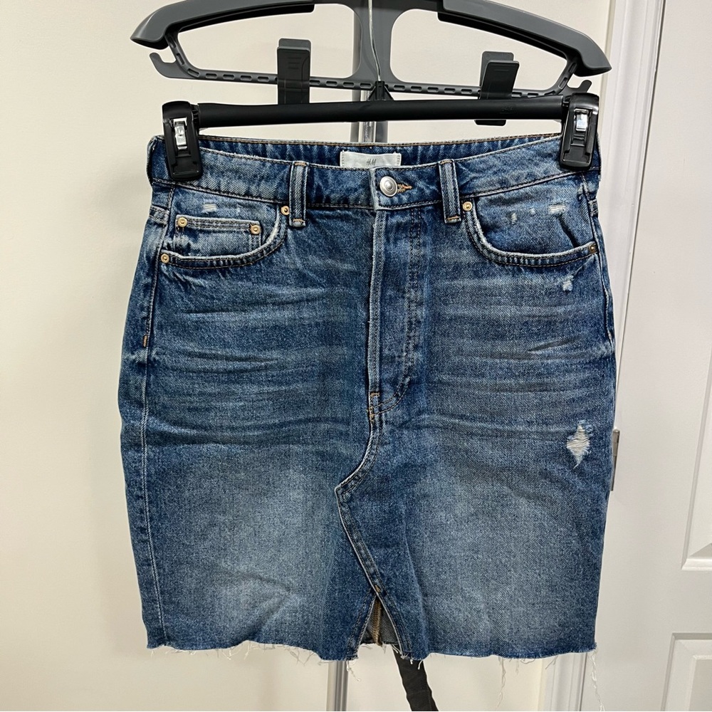 NWT Denim Mini Skirt